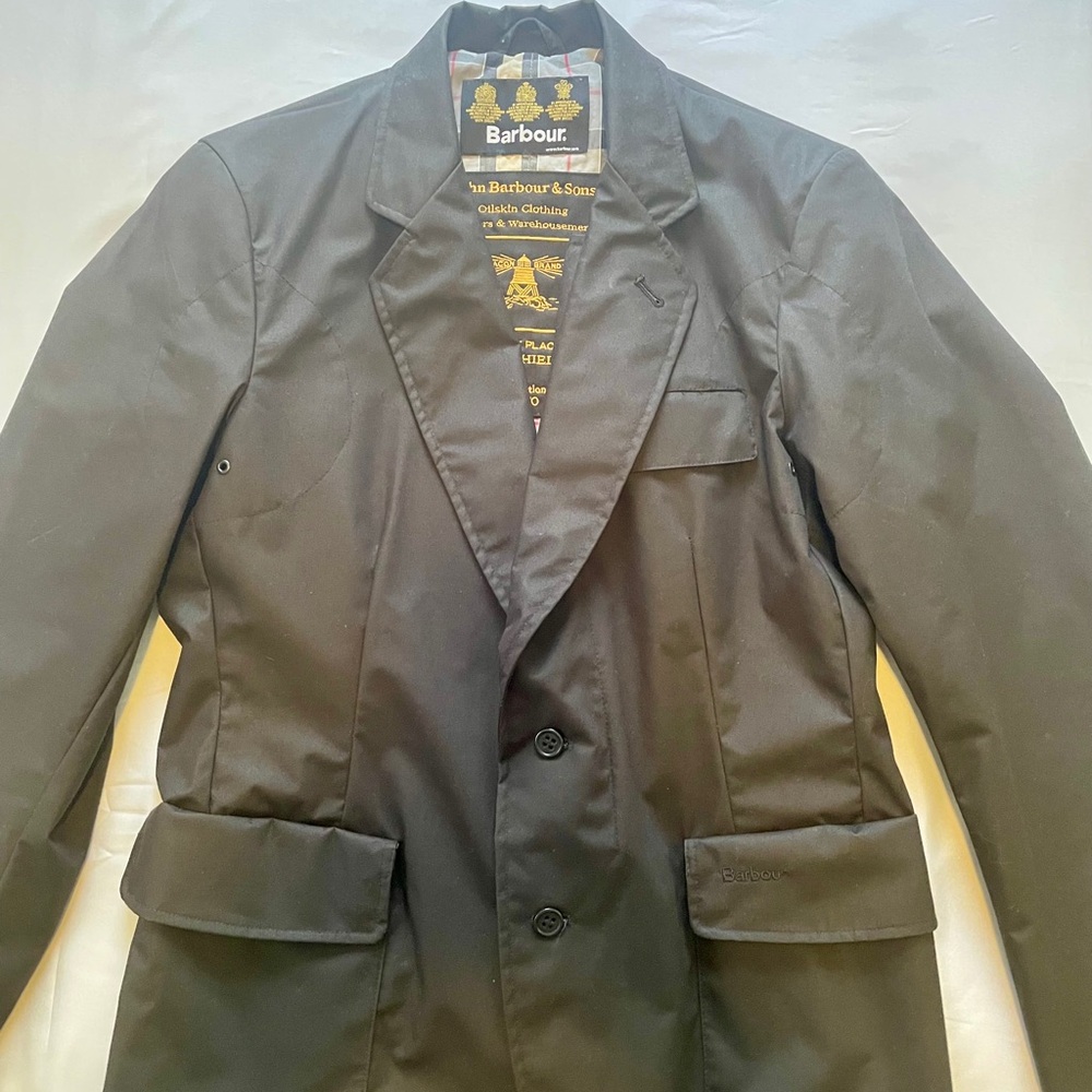 Barbour Black Trench Coat Classic Tailored Design. Limited Edition by Tokito